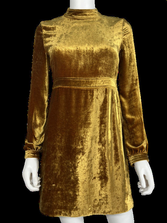 A.L.C. Dresses & Skirts - A.L.C. Velvet Gold Gemma Dress Size 2